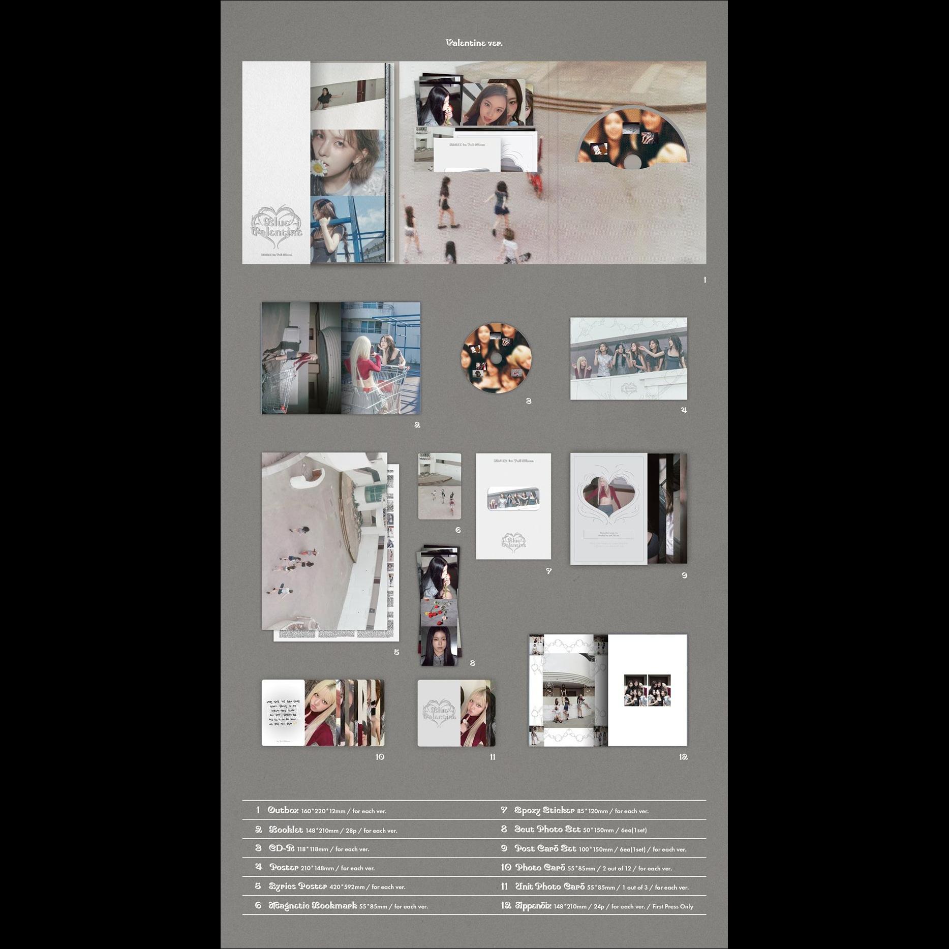 NMIXX - Blue Valentine 1st Full Album + Free Gift