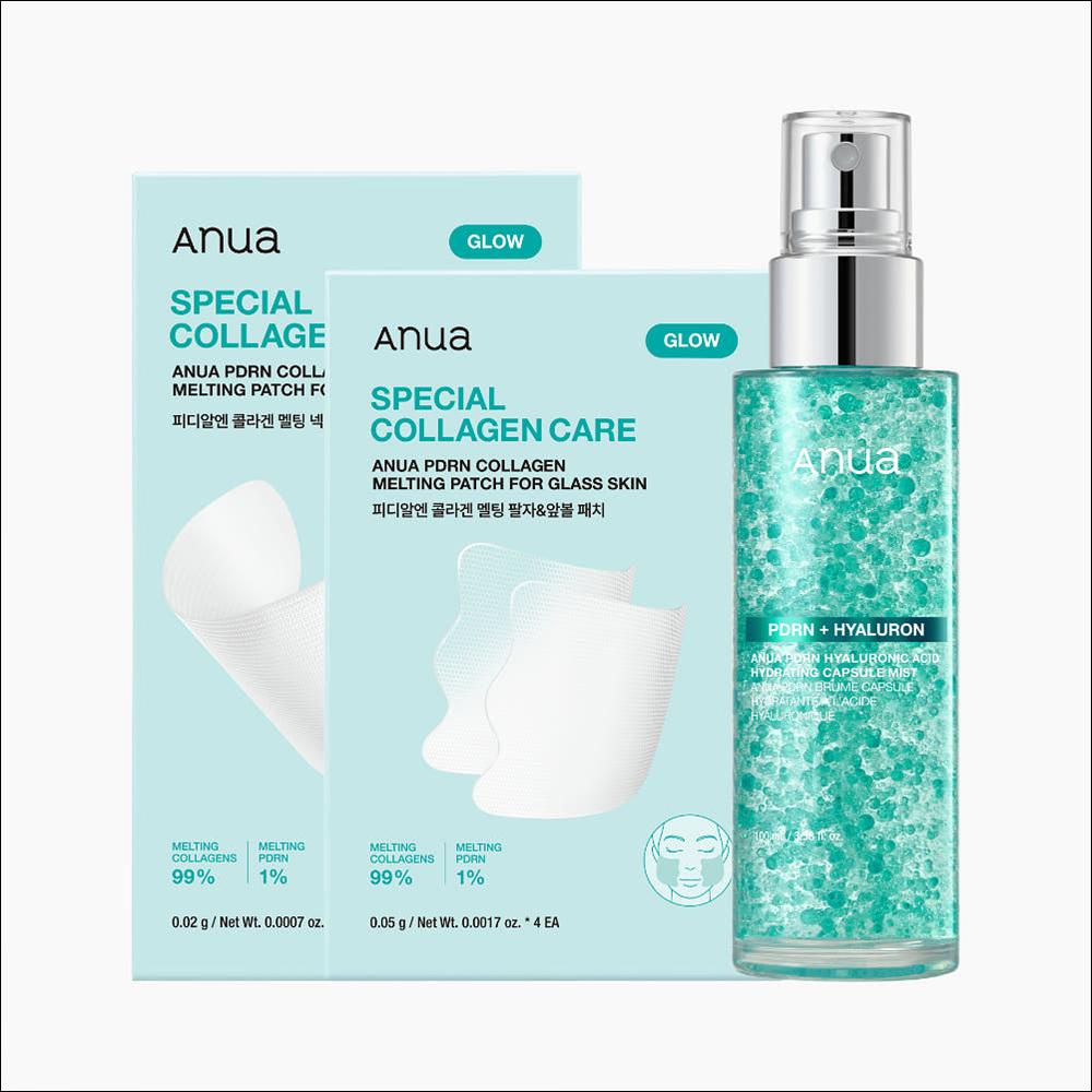 [Anua] Collagen Lifting & Firming SET - Melting Collagen Film Patch + PDRN Mist (Authentic Korean Skincare)