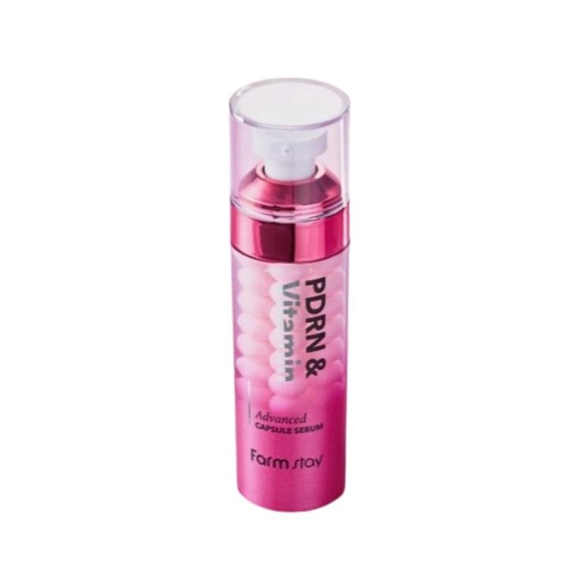 [Farmstay] PDRN & Vitamin Advanced Capsule Serum (55ml) | Brightening & Firming Face Essence, K-Beauty