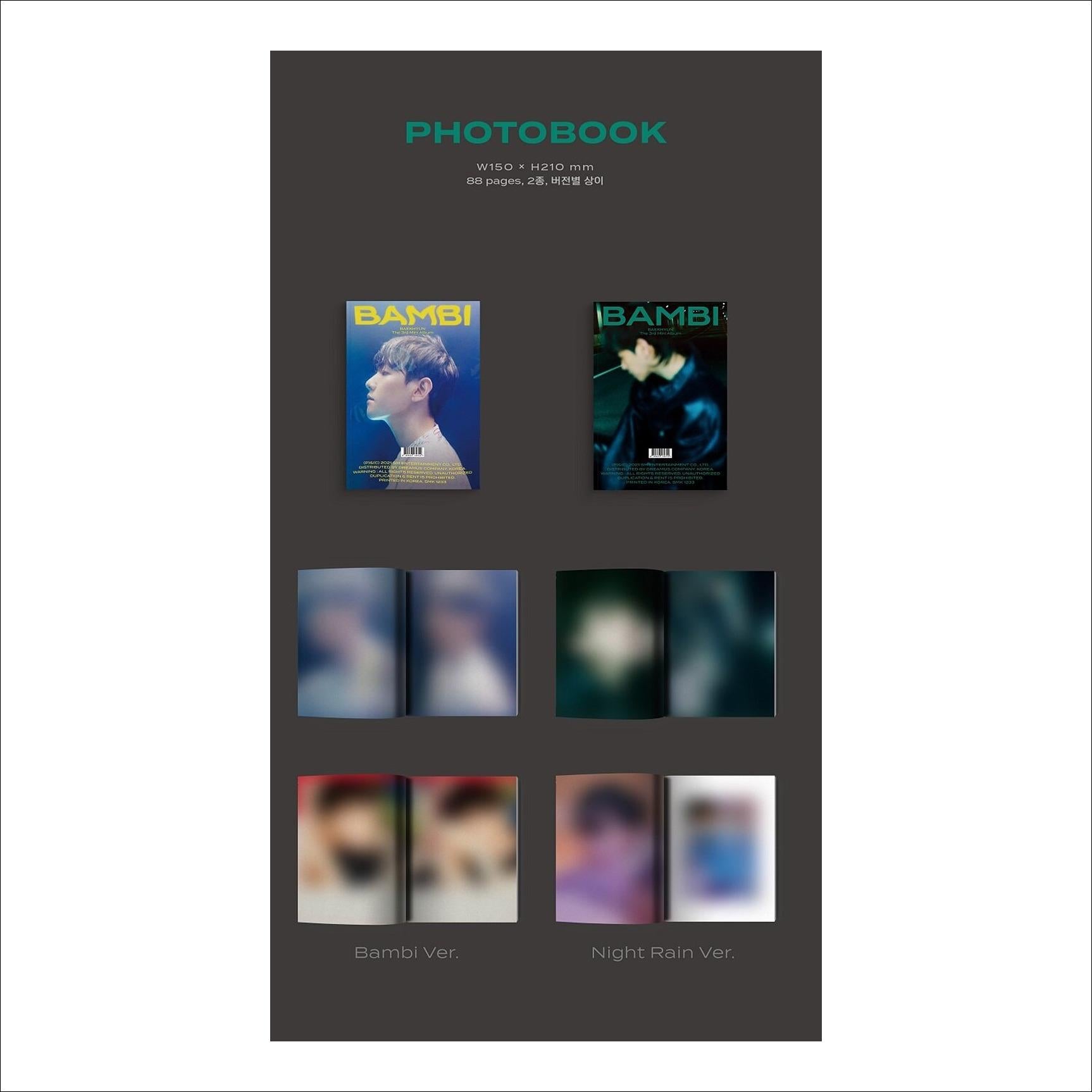 BAEKHYUN(EXO) - Bambi Photobook Ver. Album