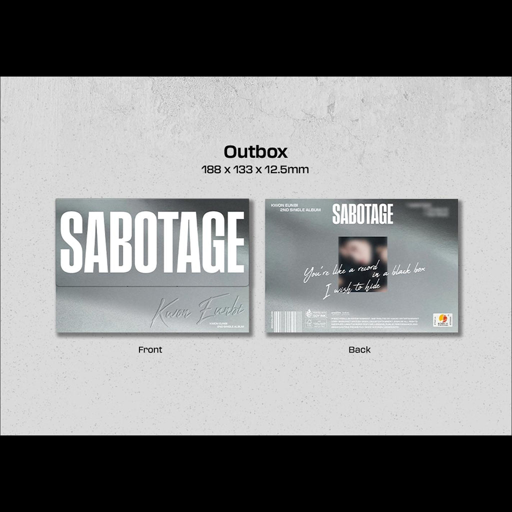 KWON EUNBI - SABOTAGE 2nd Single Album