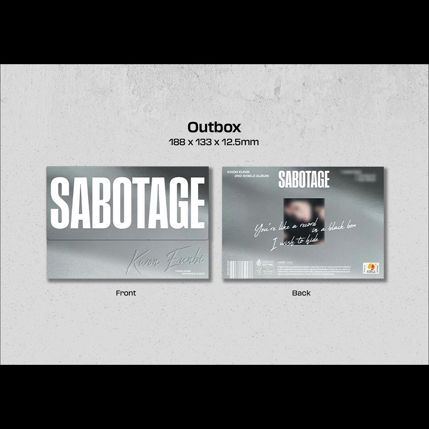 KWON EUNBI - SABOTAGE 2nd Single Album