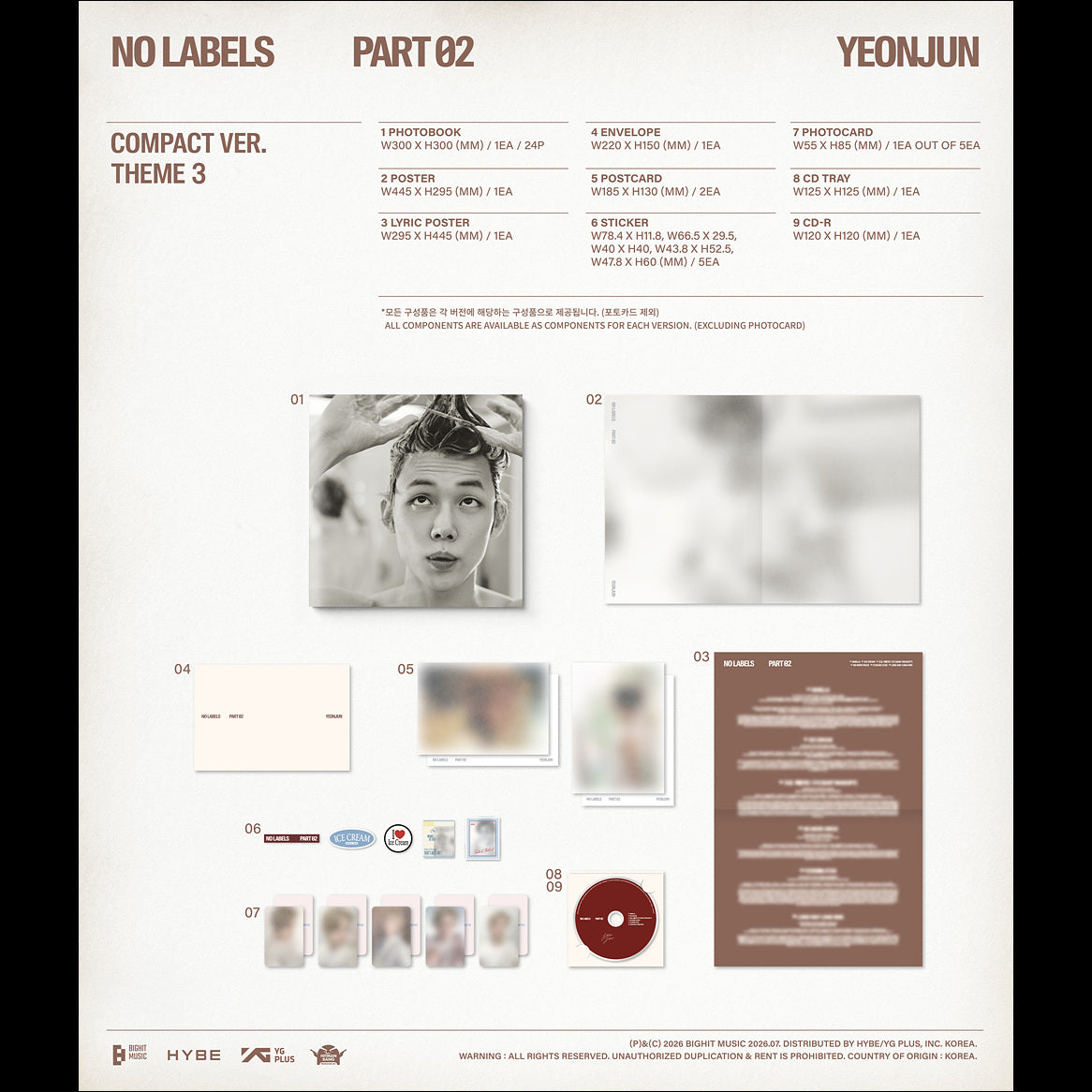 YEONJUN (TOMORROW X TOGETHER) [NO LABELS: PART 02] Compact Ver. + Free Gift