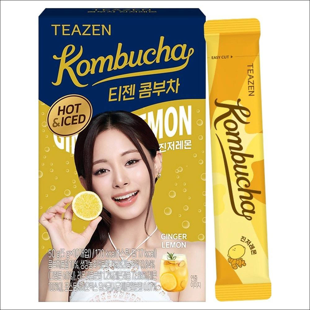 TEAZEN Hot Kombu Ginger Lemon Tea, 10ea, 5g