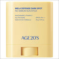 [AGE20's] Mela Defense Sun Stick 20g - SPF50+ PA++++, Dark Spot Care & No-Sebum Matte Finish, Brightening Sunscreen Stick, K-Beauty