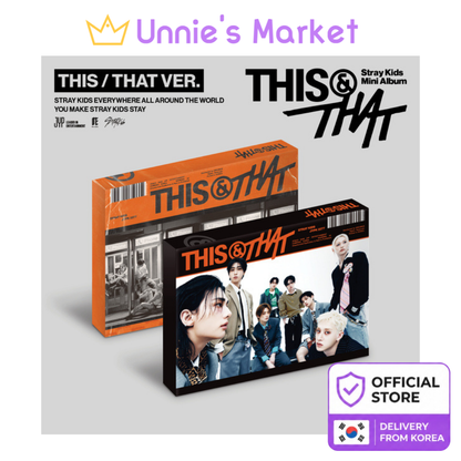 Stray Kids [THIS & THAT] (THIS VER., THAT VER.) Mini Album + Free Gift