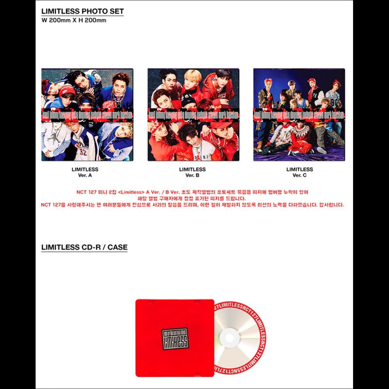 NCT 127 2nd Mini Album[NCT#127 LIMITLESS](Random)