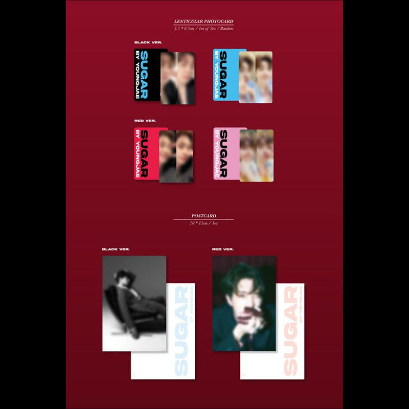 GOT7 YOUNGJAE [SUGAR] Album(BLACK VER. / RED VER.)