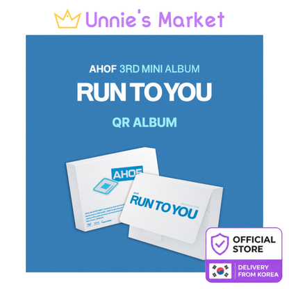 AHOF [RUN TO YOU] QR Album Ver. / 3rd Mini Album + Free Gift