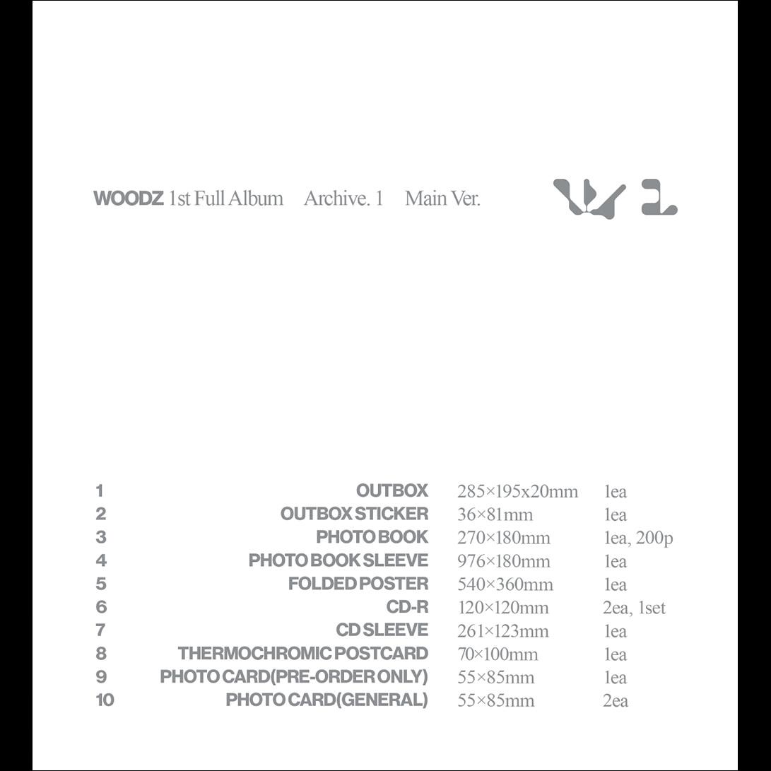 WOODZ [Archive. 1] Main Ver. / 1st Full Album
