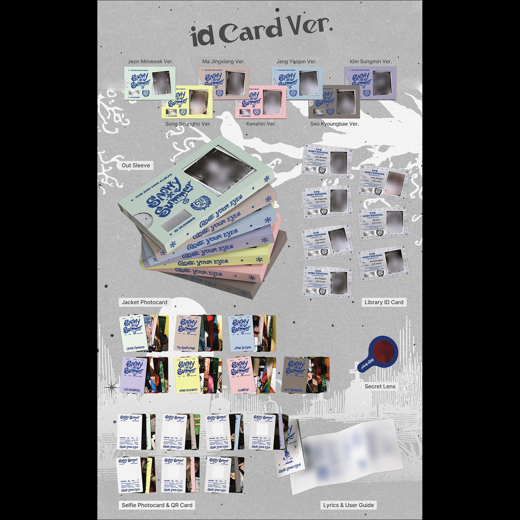CLOSE YOUR EYES 'Snowy Summer' ID Card Ver. (POCAALBUM)