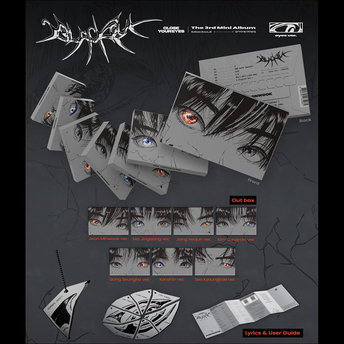 CLOSE YOUR EYES [blackout] (eyes ver.) / The 3rd Mini Album + Free Gift