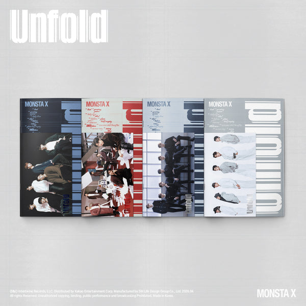 MONSTA X [Unfold] (Heartbreak Ver. / Thirst Ver. / Heal Ver. / Alive Ver.) + Free Gift