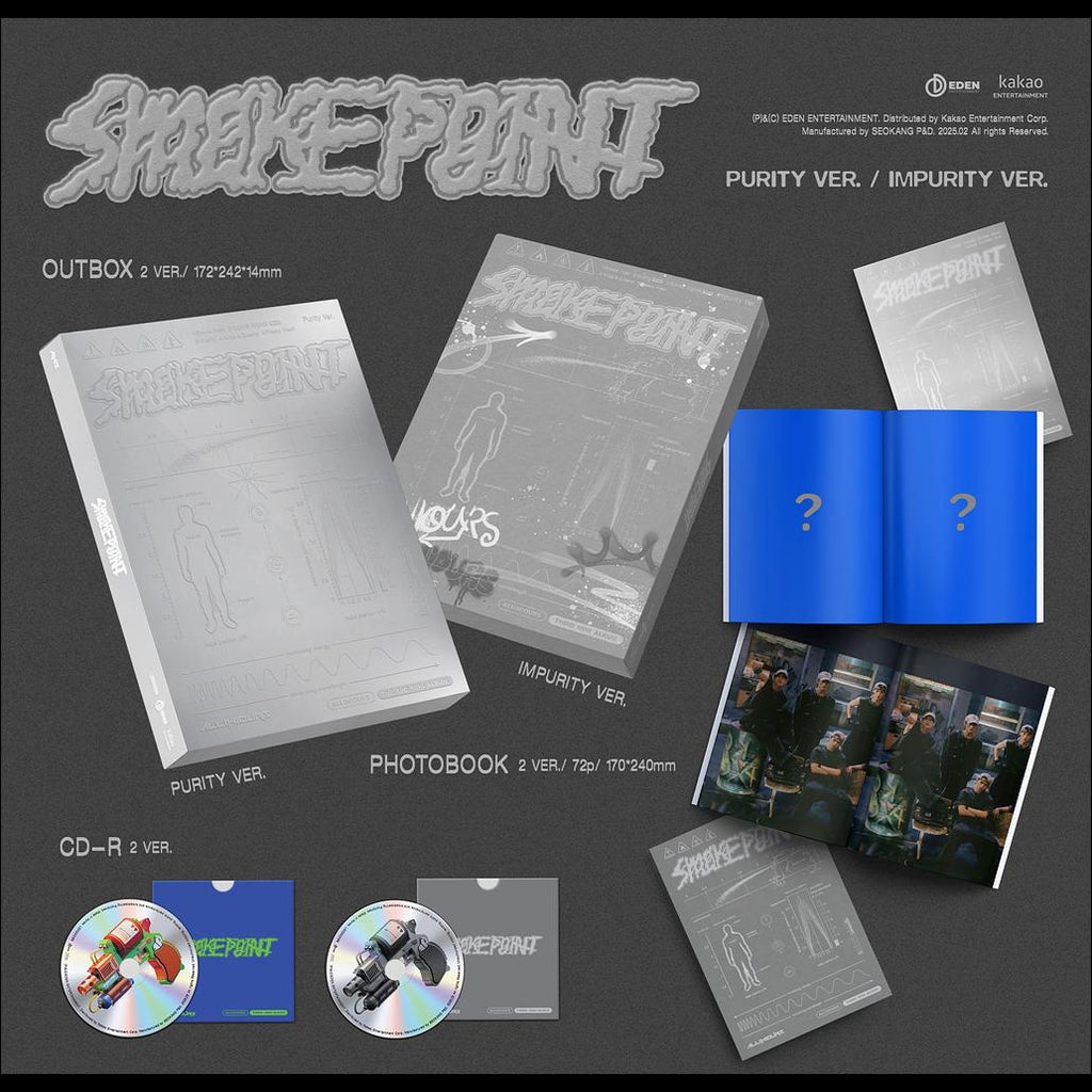 ALL(H)OURS [Smoke Point] 3rd Mini Album (Purity ver.  Impurity ver.)