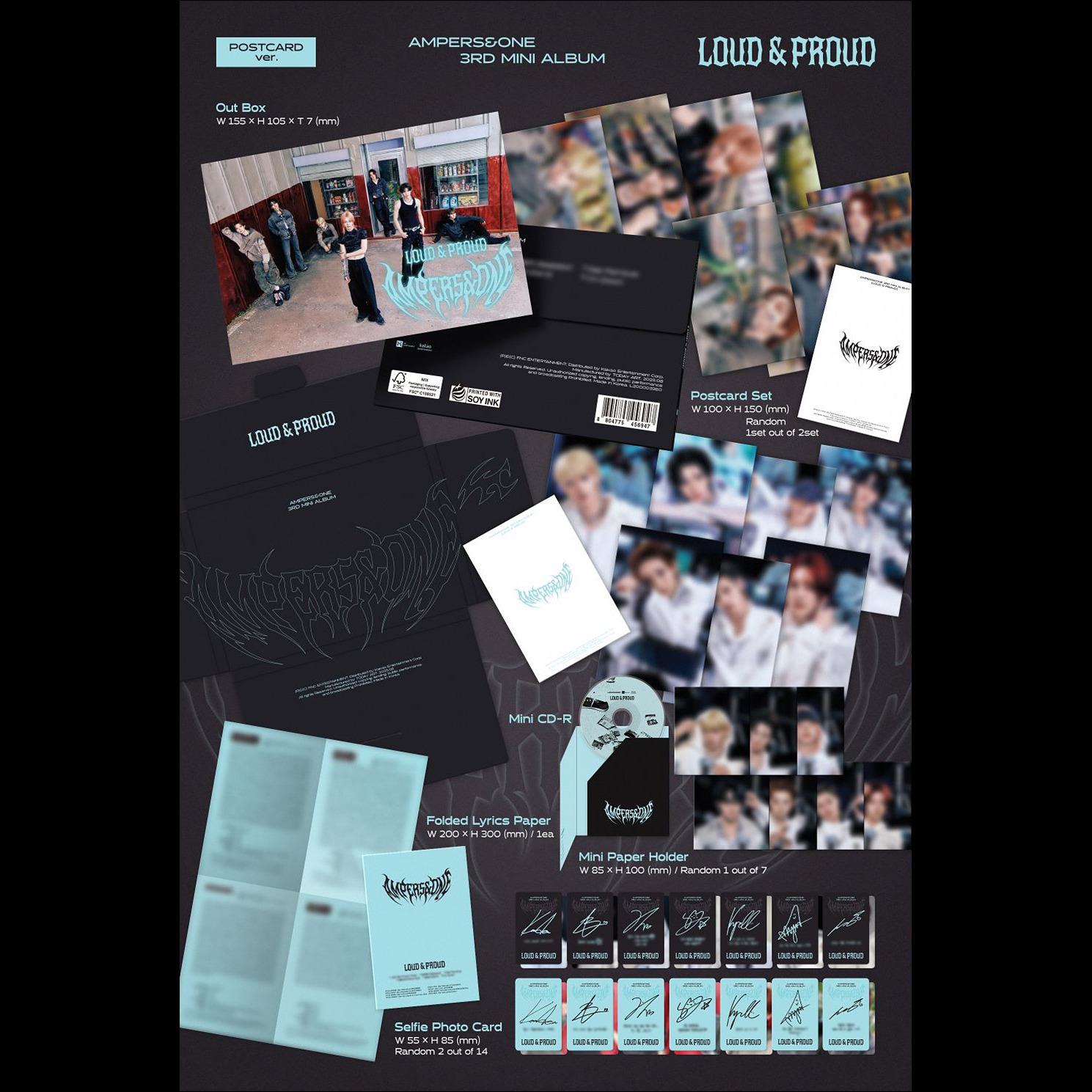 AMPERS&ONE [LOUD & PROUD] (POSTCARD ver.) 3rd Mini Album