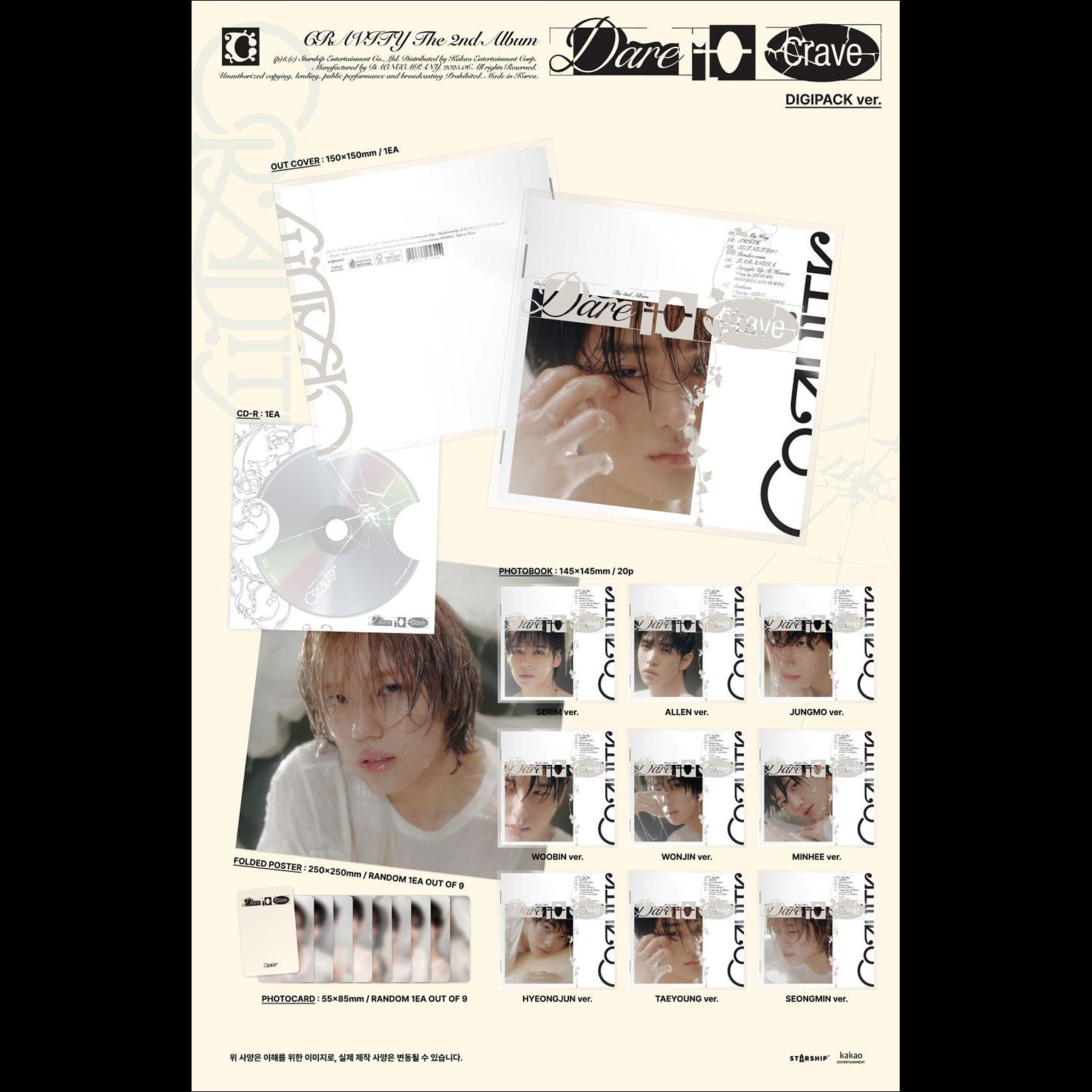 CRAVITY - The 2nd Album [Dare to Crave] DIGIPACK ver.