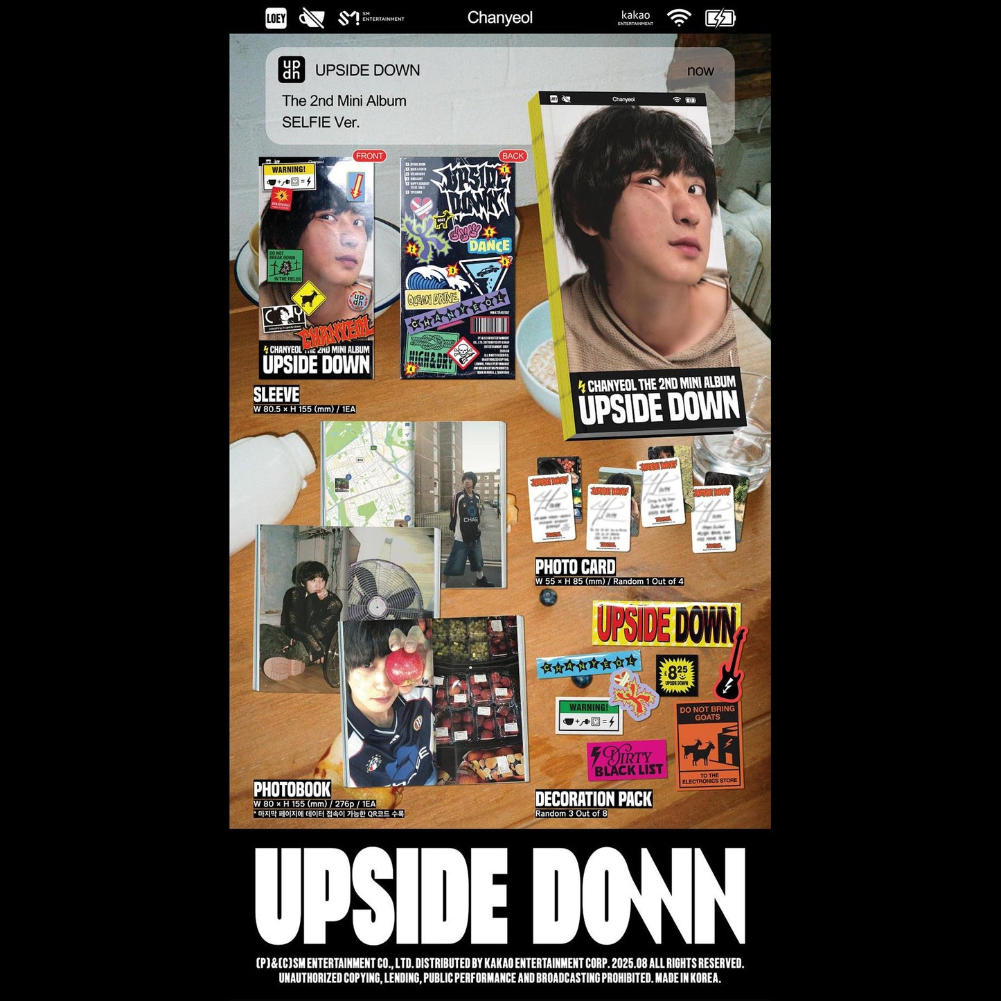 CHANYEOL [Upside Down] Selfie Ver. Smart Album