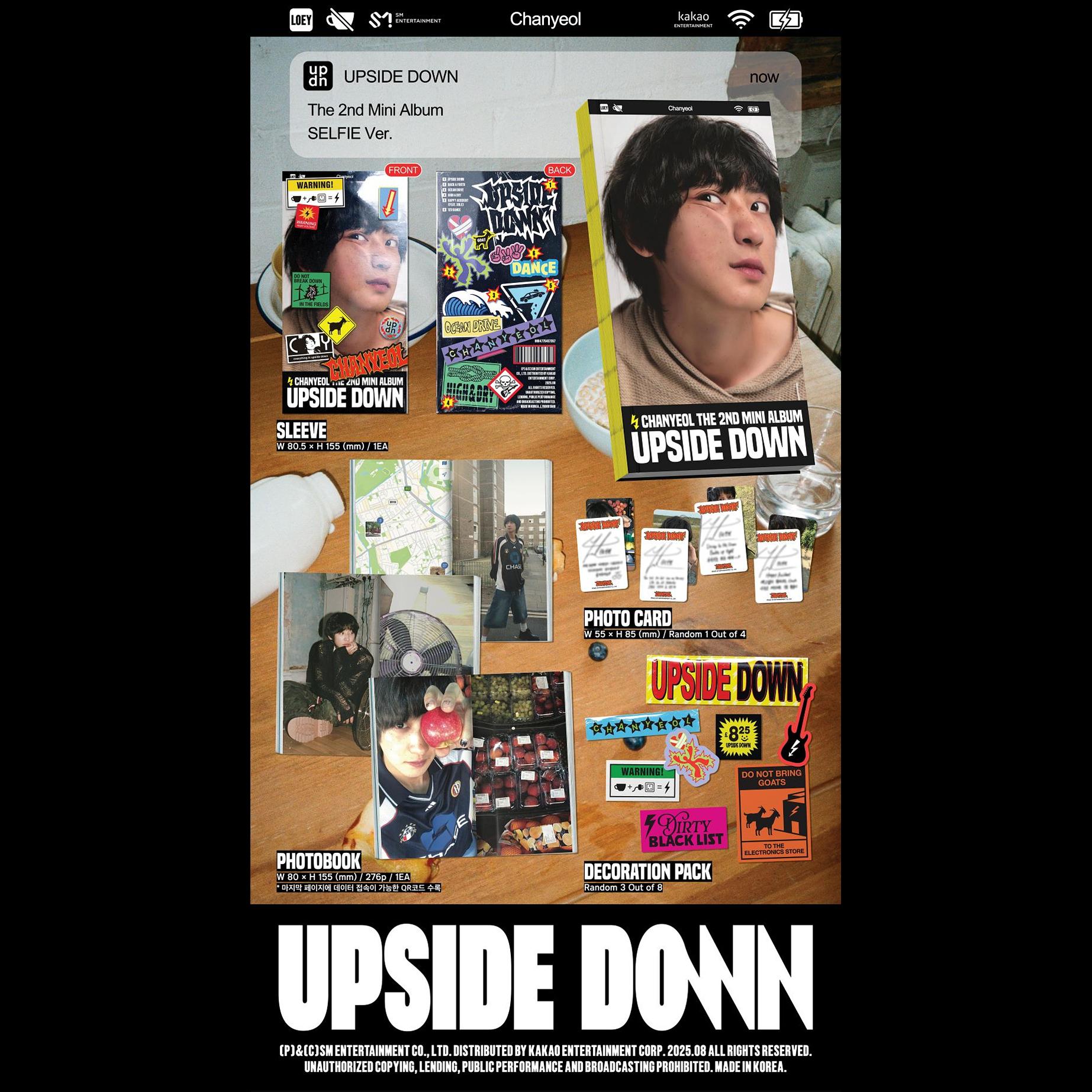 CHANYEOL [Upside Down] Selfie Ver. Smart Album
