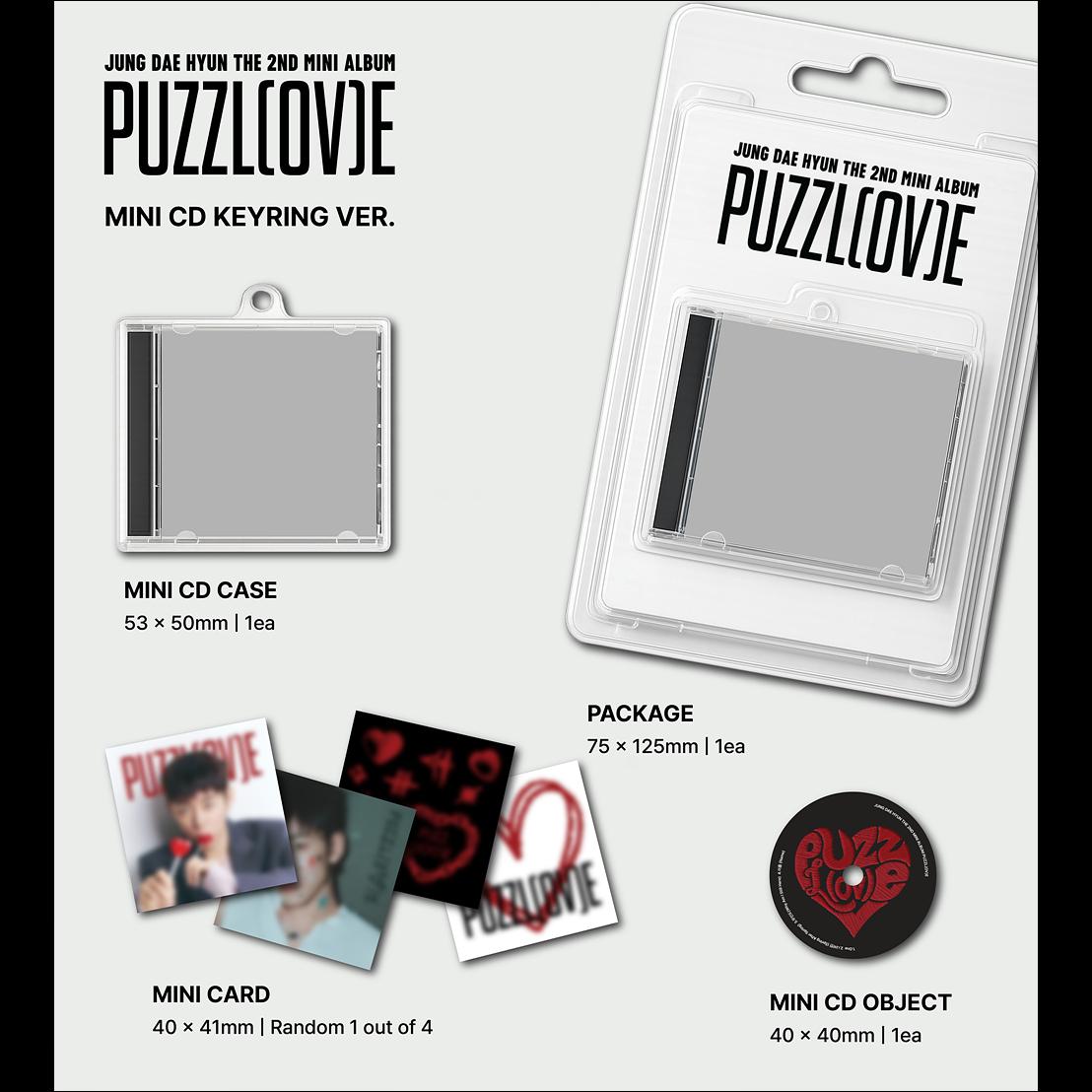 JUNG DAE HYUN [PUZZL(OV)E] Mini CD Keyring Ver. + Free Gift