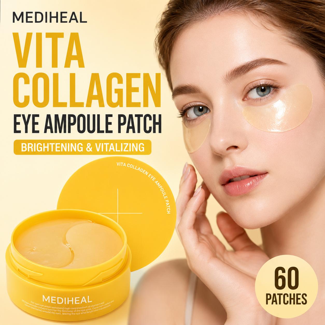 [Mediheal] Vita Collagen Eye Ampoule Patch - Brightening & Vitalizing Under Eye Care, 60 Patches | Olive's K-beauty