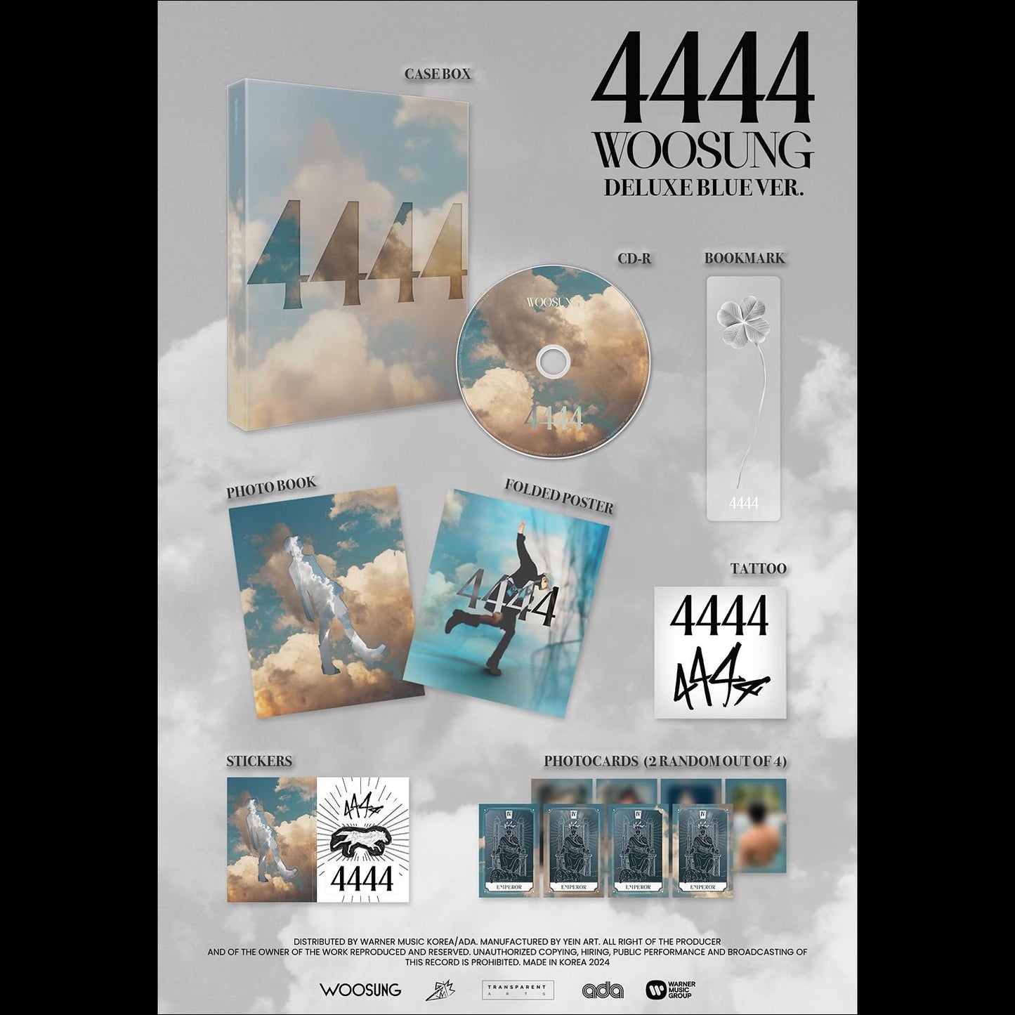 WOOSUNG - 4444 (Deluxe Red Ver., Deluxe Blue Ver.)
