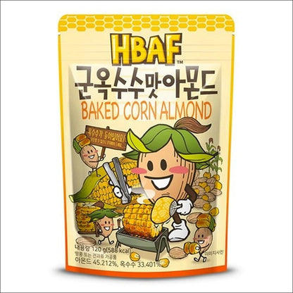 HBAF Baked Corn Almond (Roasted Corn & Savory Almonds) 120g x 1pack / 2pack / 3pack / 5pack