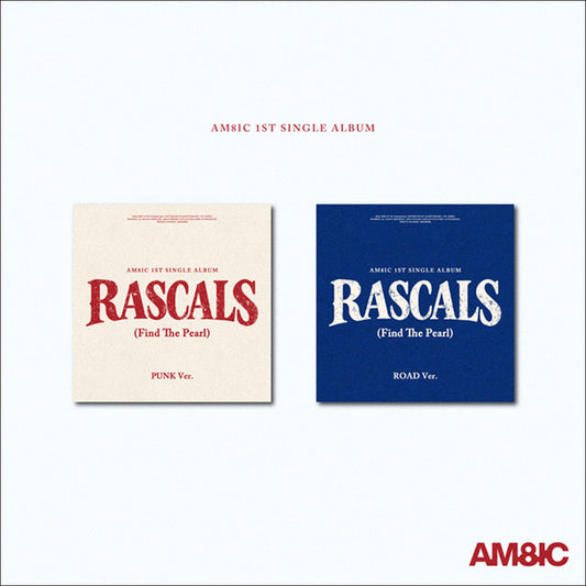 [Pre-order] AM8IC - 1st Single Album [RASCALS (Find The Pearl)] PUNK Ver. / ROAD Ver. + Free Gift