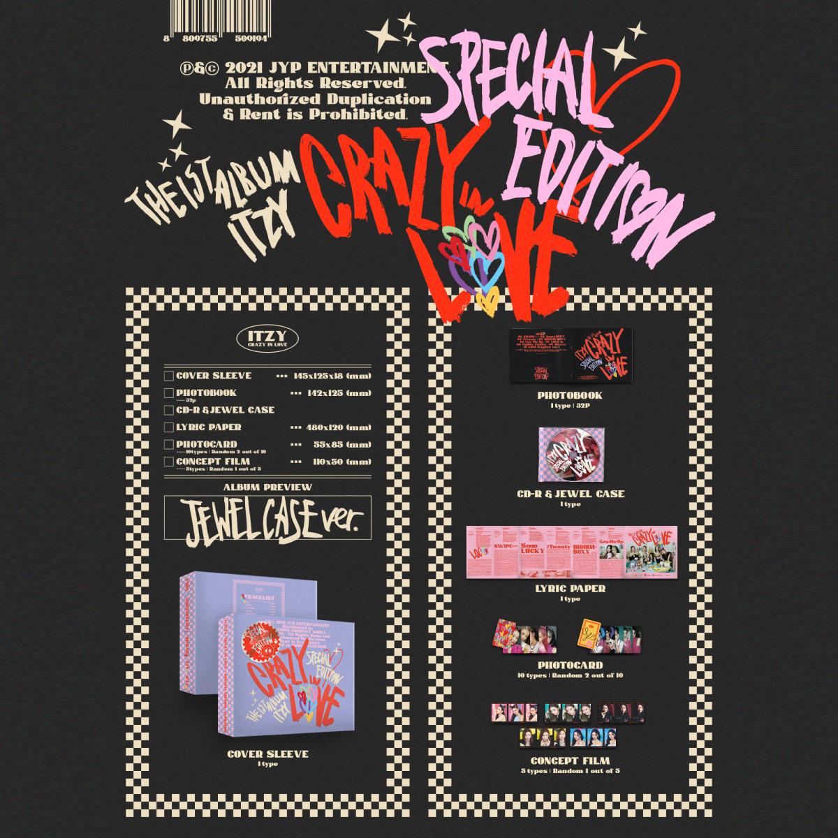ITZY [CRAZY IN LOVE] Special Edition Jewel Case Ver.
