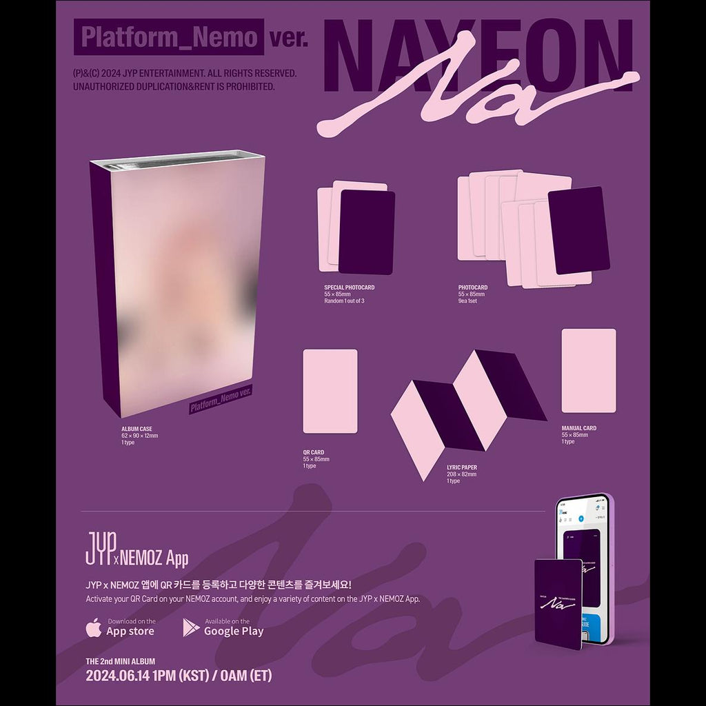 NAYEON 'NA' Platform_Nemo ver. / THE 2nd MINI ALBUM