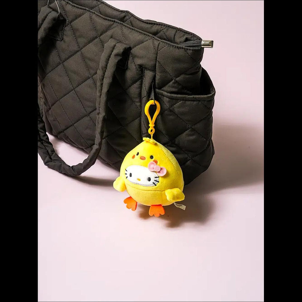 DAISO Sanrio Hello Kitty Chick Costume Plush Keyring (Yellow)