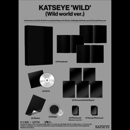 [Pre-order] [WEVERSE SHOP POB] KATSEYE [WILD] 3rd EP Album + Free Gift