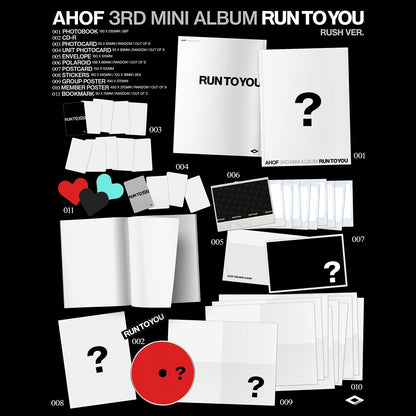 AHOF [RUN TO YOU] PHOTOBOOK Ver. / 3rd Mini Album + Free Gift