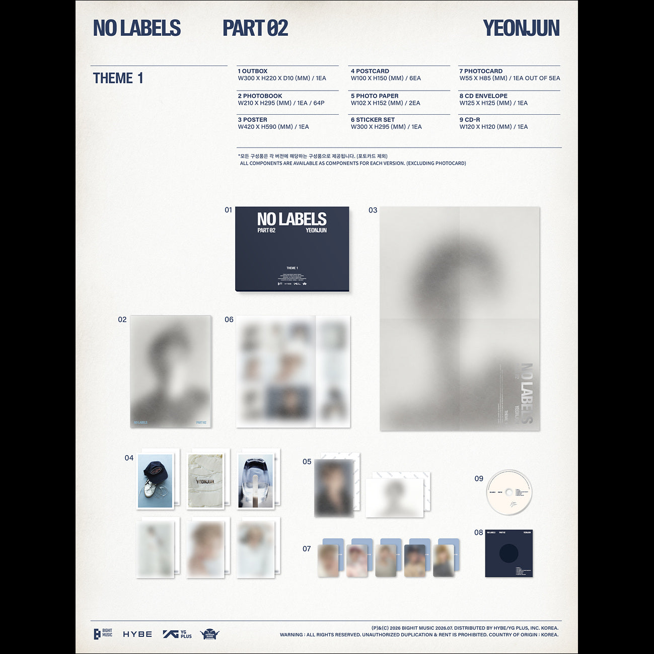 YEONJUN (TOMORROW X TOGETHER) [NO LABELS: PART 02] Album + Free Gift