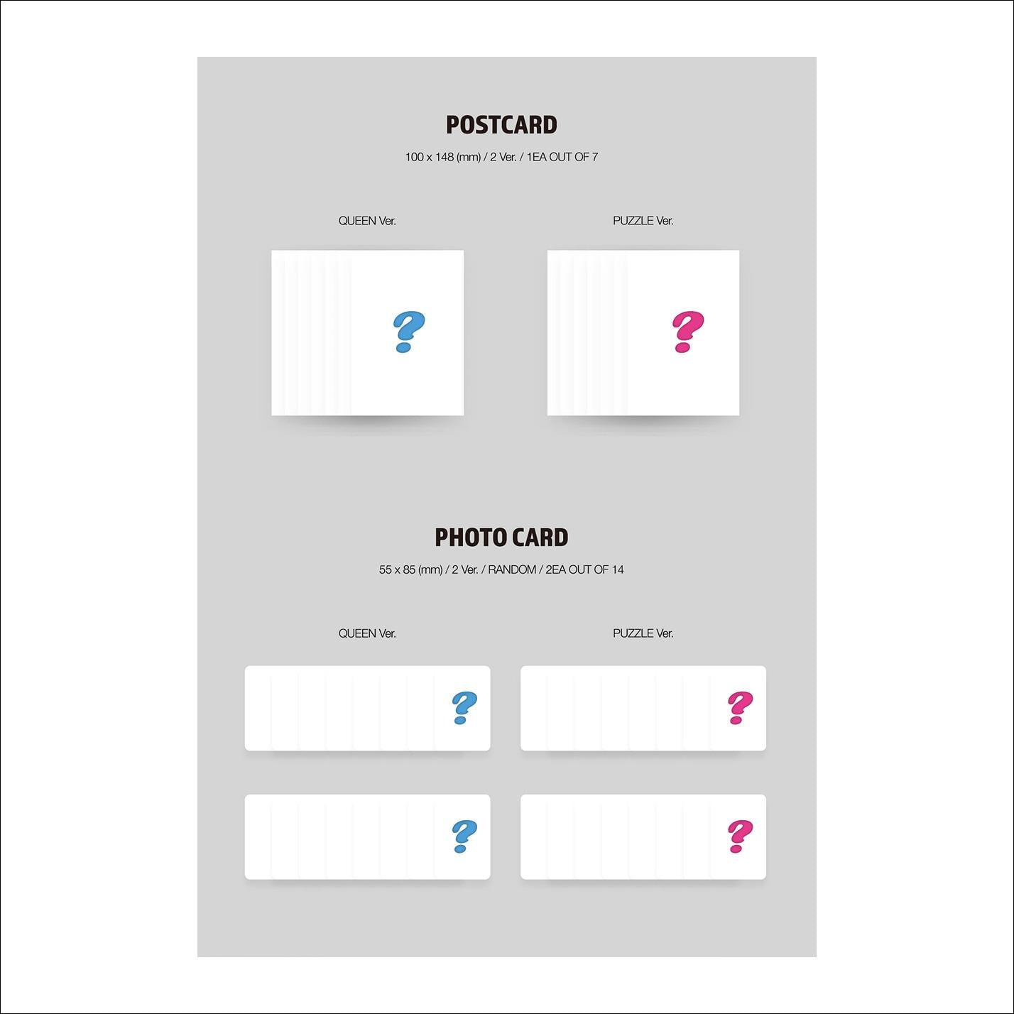 EL7Z UP(U+P) [7+UP] Album(QUEEN VER. / PUZZLE VER.)