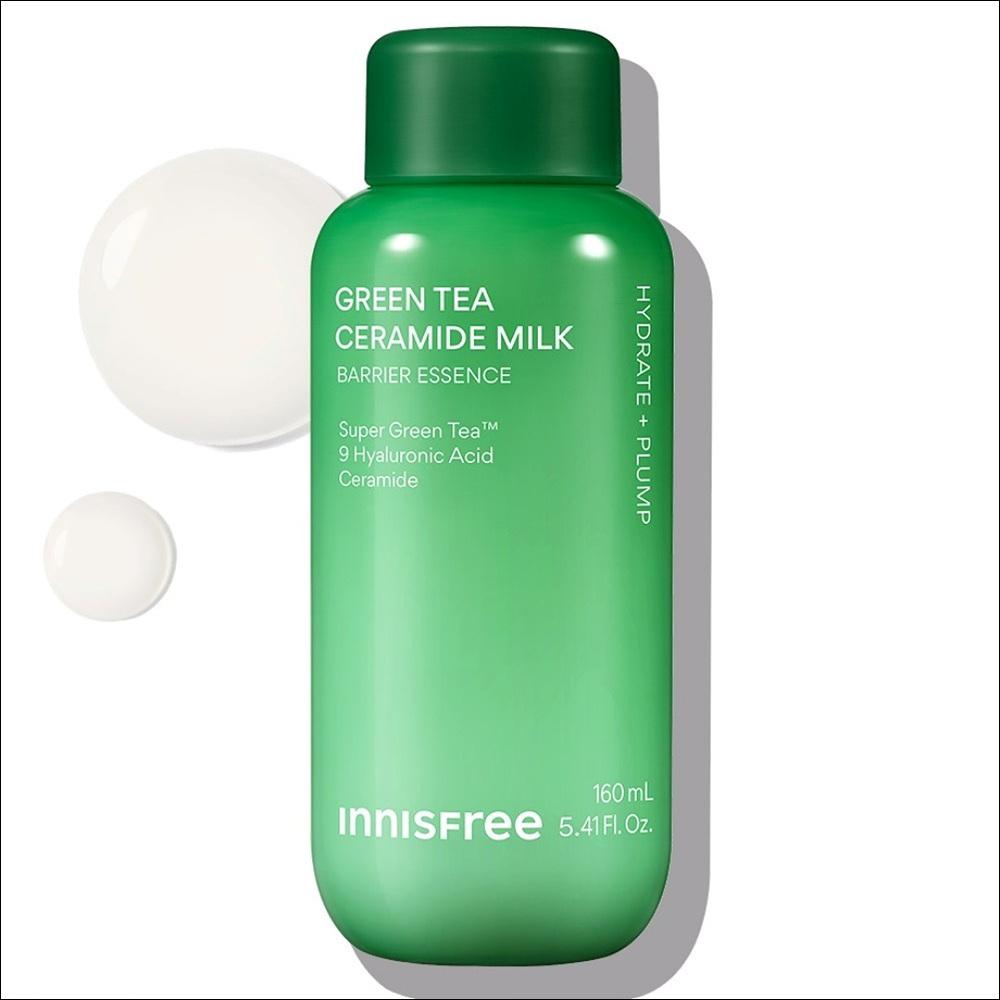 innisfree Green Tea Seed Hyaluronic Ceramide Milk Essence (160ml – 1 Bottle)