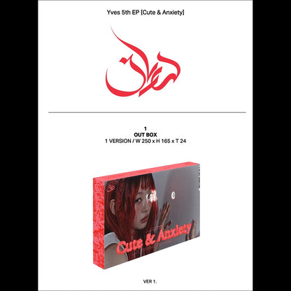 [Pre-order] Yves(LOONA) Cute Anxiety Album KPOP Sealed + Free Gift