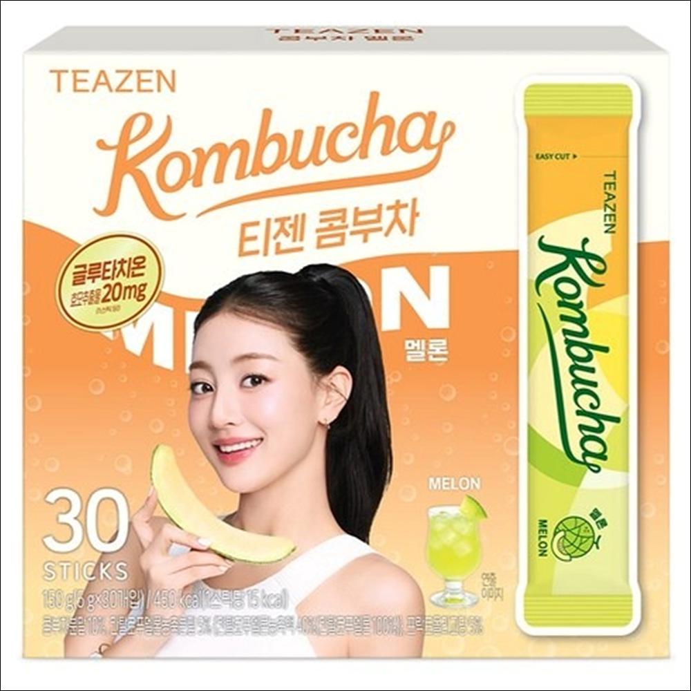 TEAZEN Kombucha Melon Glutathione 30 sticks / Plum Alpha-CD 30 sticks