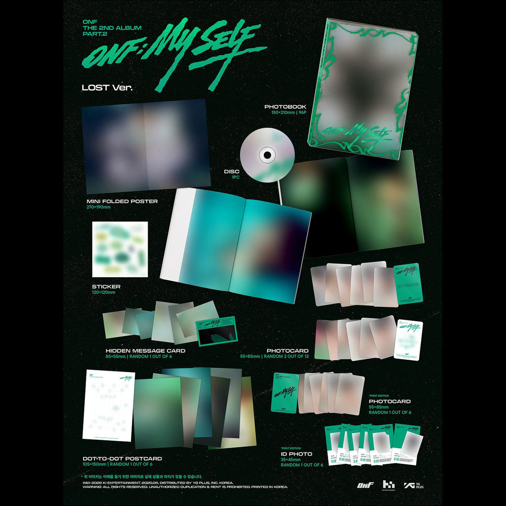 [Pre-order] ONF Part.2 [ONFMY SELF] (PHOTOBOOK Ver.) + Free Gift