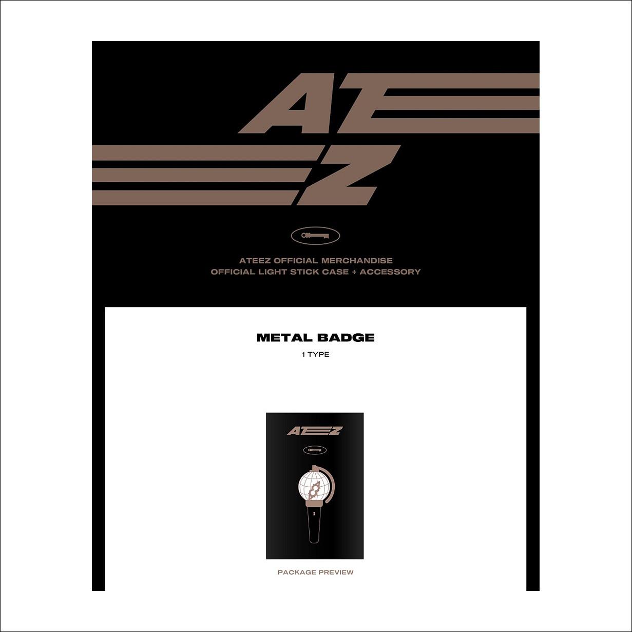 ATEEZ Official Light Stick Case Accessory (ATEEZ Metal Badge)