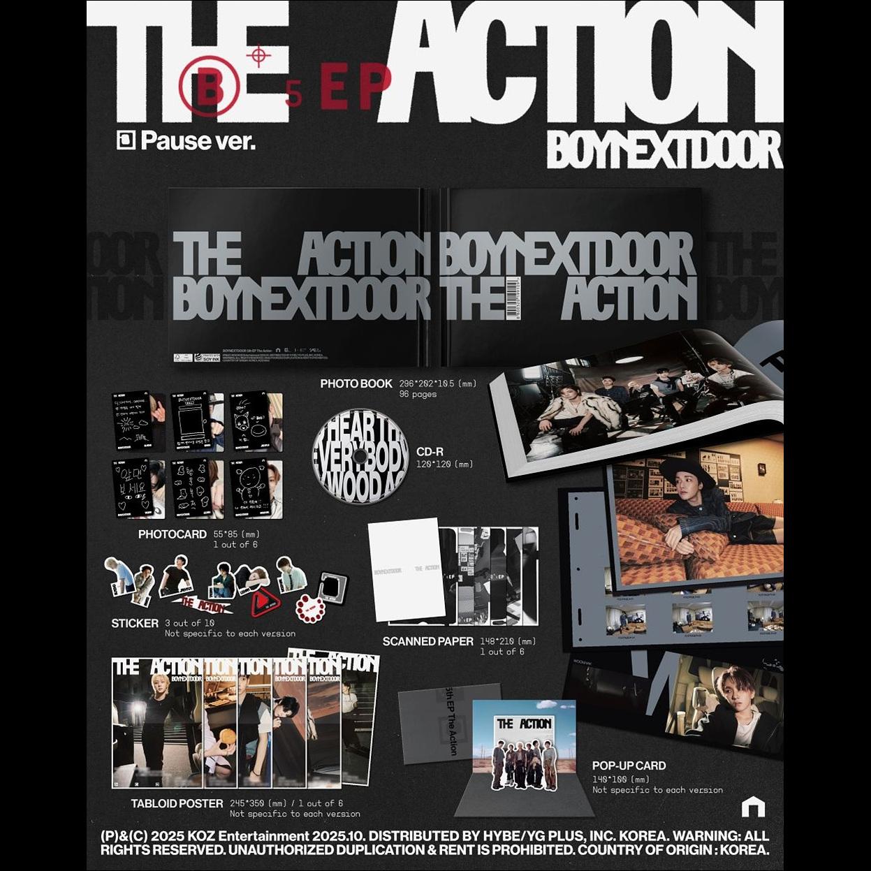 BOYNEXTDOOR [The Action] 5th EP Album + Free Gift