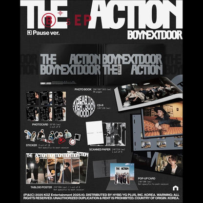 BOYNEXTDOOR [The Action] 5th EP Album + Free Gift