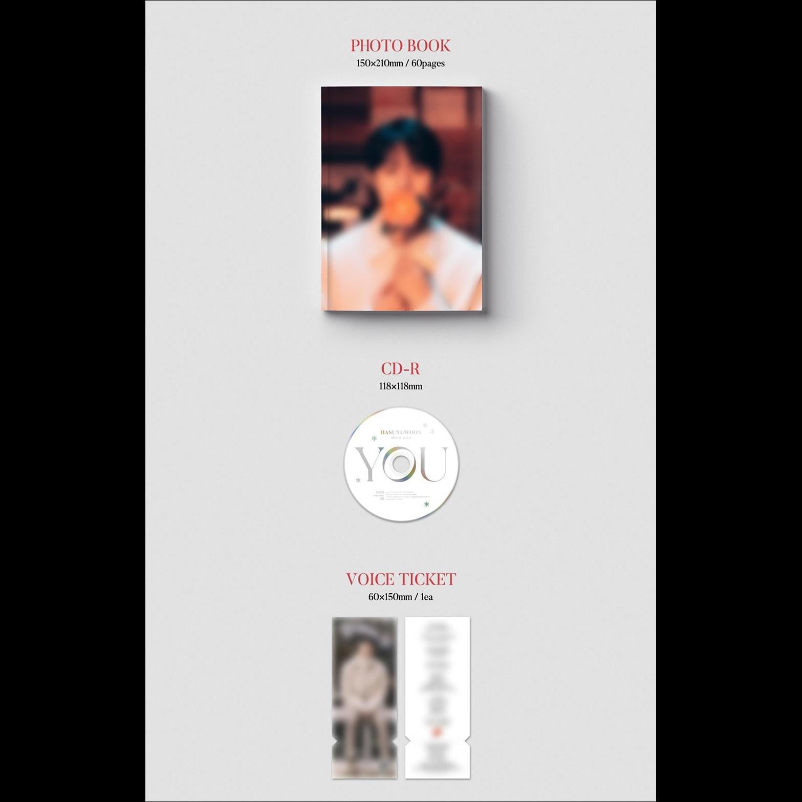 HA SUNG WOON [YOU] SPECIAL ALBUM / WANNA ONE