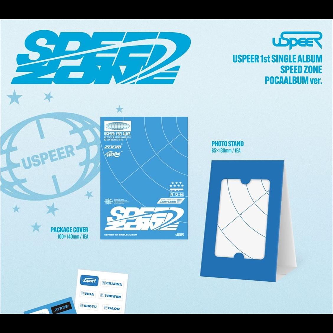 USPEER [SPEED ZONE] 1st SINGLE ALBUM (POCA ALBUM ver.)