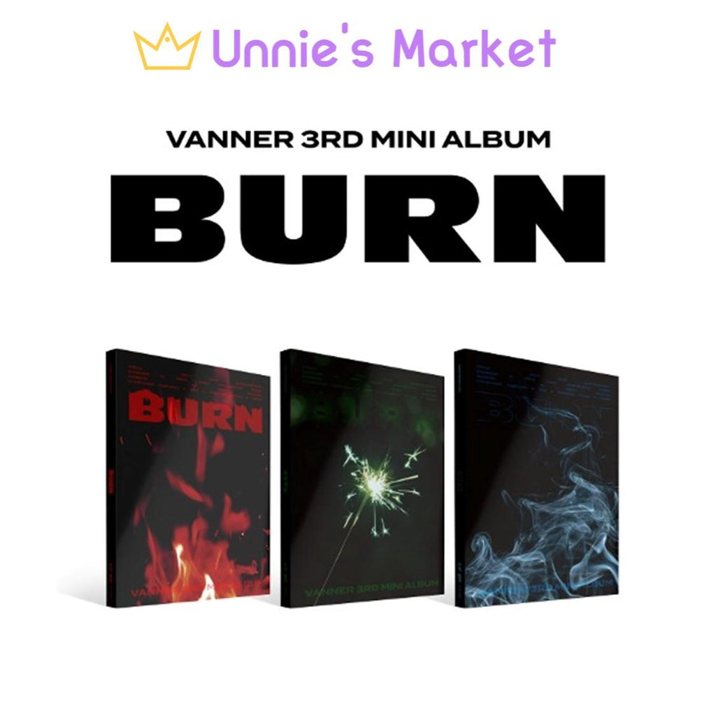 VANNER - BURN 3rd Mini Album (Spark Start VER. / Sparkle VER. / Empty VER.)