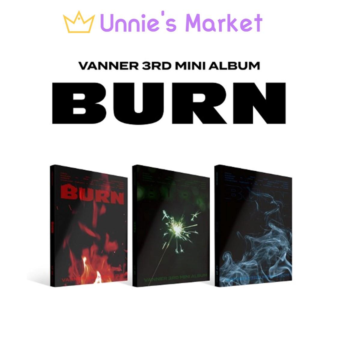 VANNER - BURN 3rd Mini Album (Spark Start VER. / Sparkle VER. / Empty VER.)