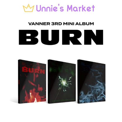 VANNER - BURN 3rd Mini Album (Spark Start VER. / Sparkle VER. / Empty VER.)
