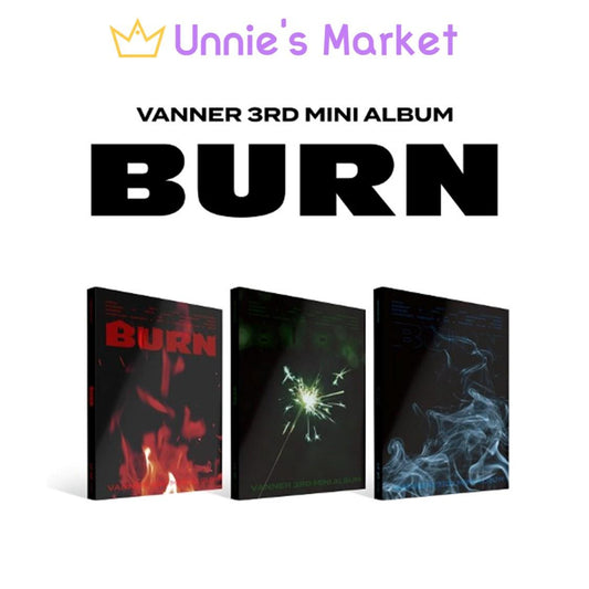 VANNER - BURN 3rd Mini Album (Spark Start VER. / Sparkle VER. / Empty VER.)