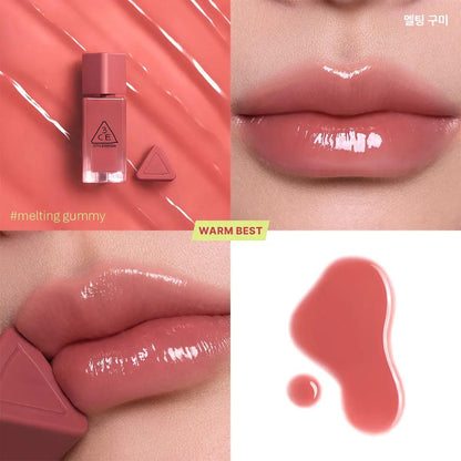 [3CE] Gummy Oil Tint - High-Gloss Hydrating Lip Tint with Jelly-like Texture, 4g (11 Shades) | Olive's K-beauty