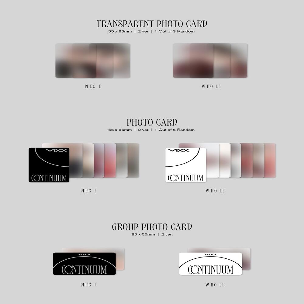 VIXX [CONTINUUM] (PIECE ver. / WHOLE ver.)