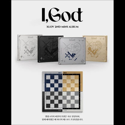 XLOV 2ND MINI ALBUM [I,God] (I VER./G VER./O VER./D VER.) + Free Gift